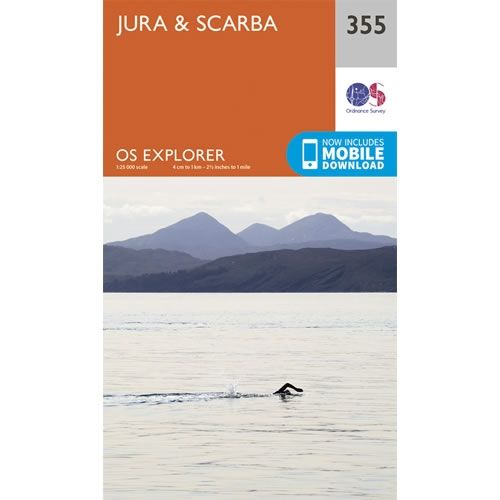 OS Explorer Map 355 - Jura and Scarba