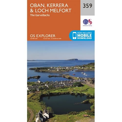 OS Explorer Map 359 - Oban, Kerrera and Loch Melfort