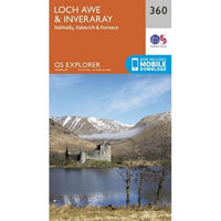 OS Explorer Map 360 - Loch Awe and Inveraray