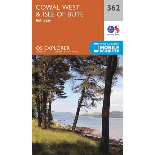 OS Explorer Map 362 - Cowal West and Isle of Bute