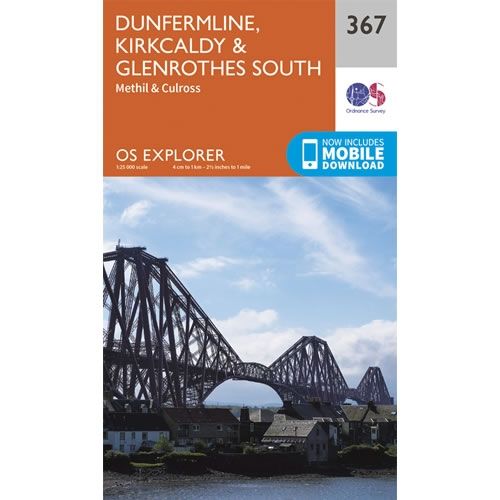 OS Explorer Map 367 - Dunfermline and Kirkcaldy