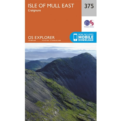 OS Explorer Map 375 - Isle of Mull East and Craignure