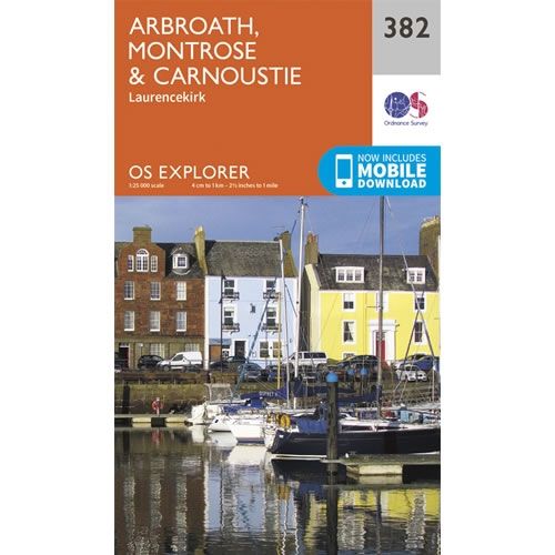 OS Explorer Map 382 - Arbroath and Montrose