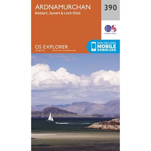 OS Explorer Map 390 - Ardnamurchan and Moidart