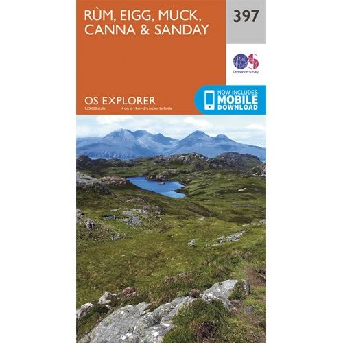 OS Explorer Map 397 - Rm, Eigg and Muck