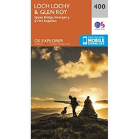 OS Explorer Map 400 - Loch Lochy and Glen Roy