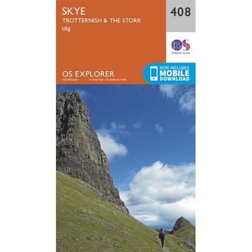 OS Explorer Map 408 - Skye, Trotternish and The Storr