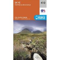 OS Explorer Map 410 - Skye, Portree and Bracadale