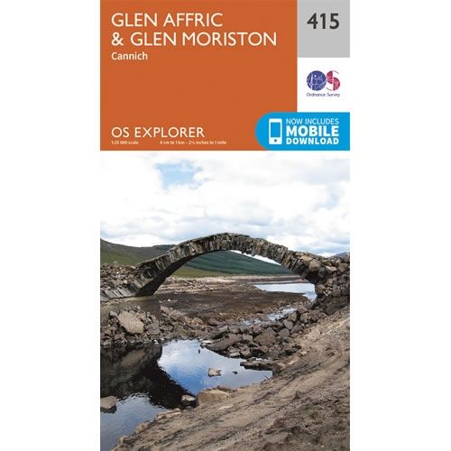 OS Explorer Map 415 - Glen Affric and Glen Moriston