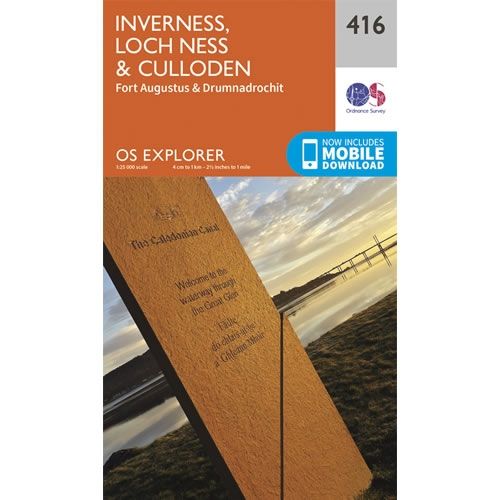 OS Explorer Map 416 - Inverness and Loch Ness