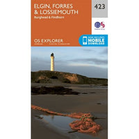 OS Explorer Map 423 - Elgin and Forres