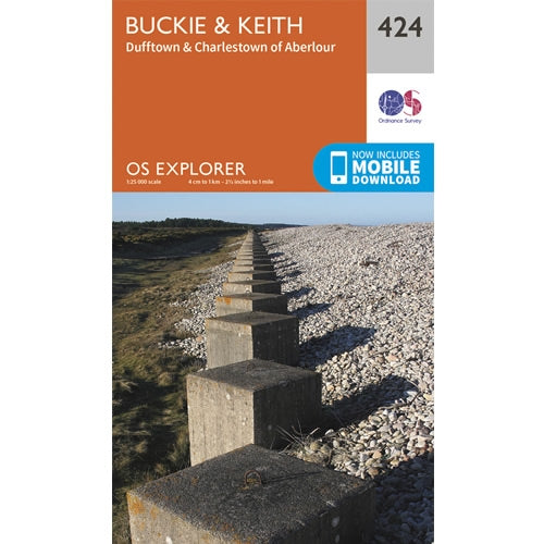 OS Explorer Map 424  - Buckie and Keith