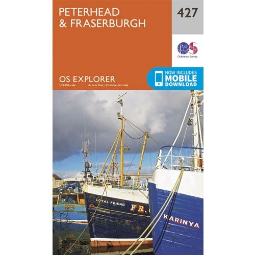 OS Explorer Map 427  - Peterhead and Fraserburgh