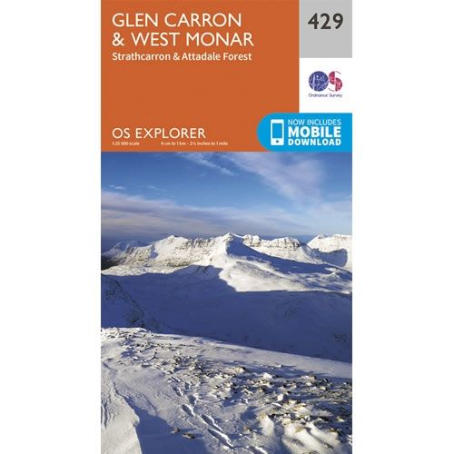 OS Explorer Map 429 - Glen Carron and West Monar