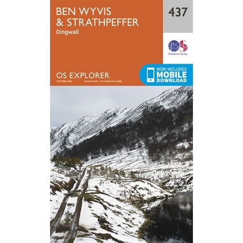 OS Explorer Map 437 - Ben Wyvis and Strathpeffer