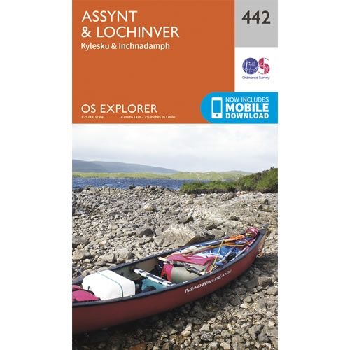 OS Explorer Map 442 - Assynt and Lochinver