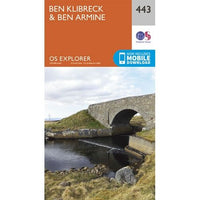 OS Explorer Map 443 - Ben Klibreck and Ben Armine