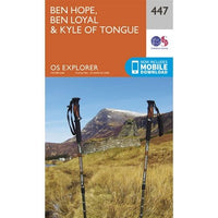 OS Explorer Map 447 - Ben Hope and Ben Loyal