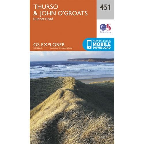 OS Explorer Map 451 - Thurso and John O'Groats