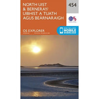 OS Explorer Map 454 - North Uist and Berneray