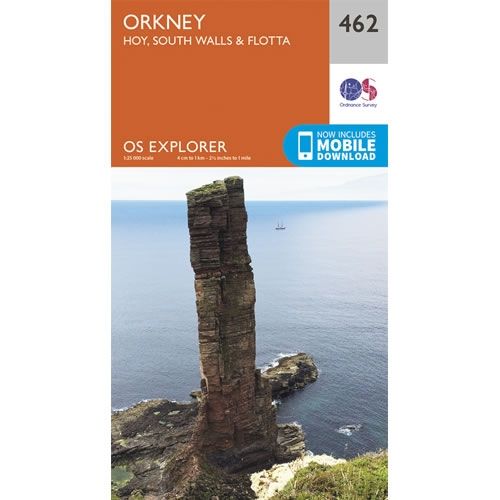 OS Explorer Map 462 - Orkney, Hoy, South Walls and Flotta