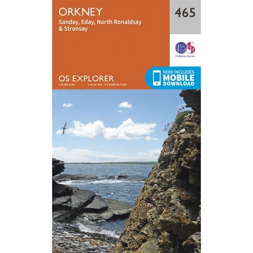 OS Explorer Map 465 - Orkney, Sanday and Eday