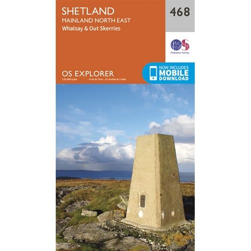 OS Explorer Map 468 - Shetland - Mainland North East