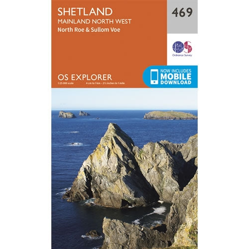 OS Explorer Map 469 - Shetland - Mainland North West