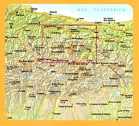 Picos de Europa National Park Map - Area Covered