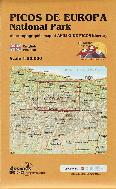 Picos de Europa National Park Map - Rear Cover