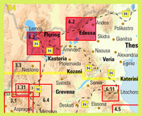 Prespa, Vitsi, Voras Walking Map [6.2] - area covered