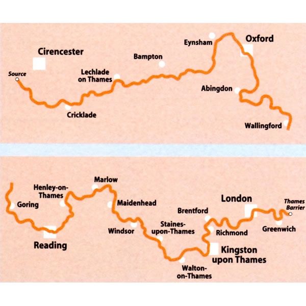 River Thames Waterways Map - area covered