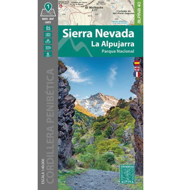 Sierra Nevada National Park Walking Map