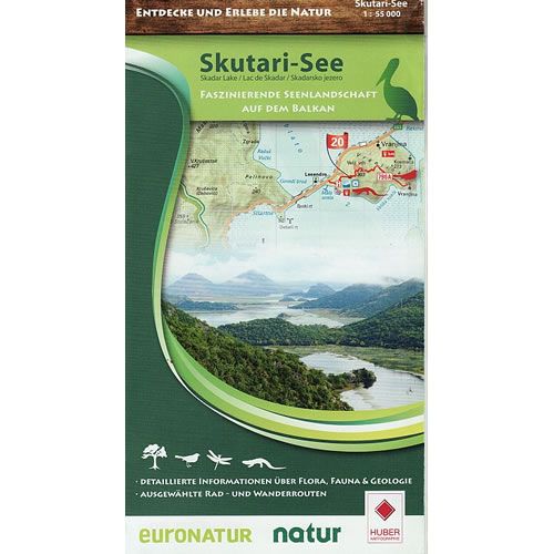 Skadar Lake National Park walking map