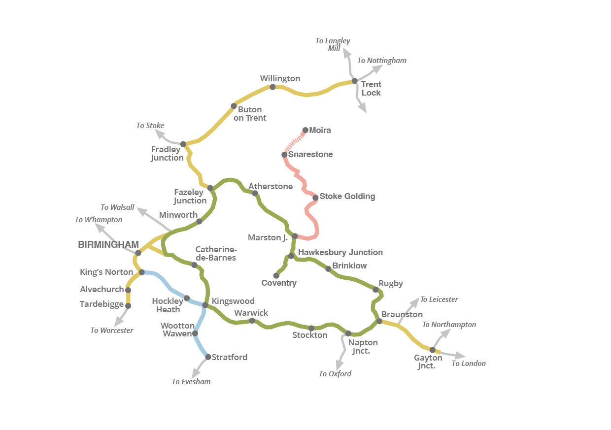 South Midlands Pearson Canal Companion Map