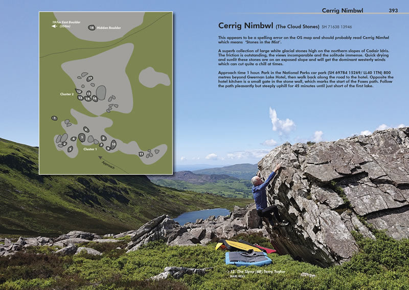 South Snowdonia Bouldering Guidebook - Sample page 1