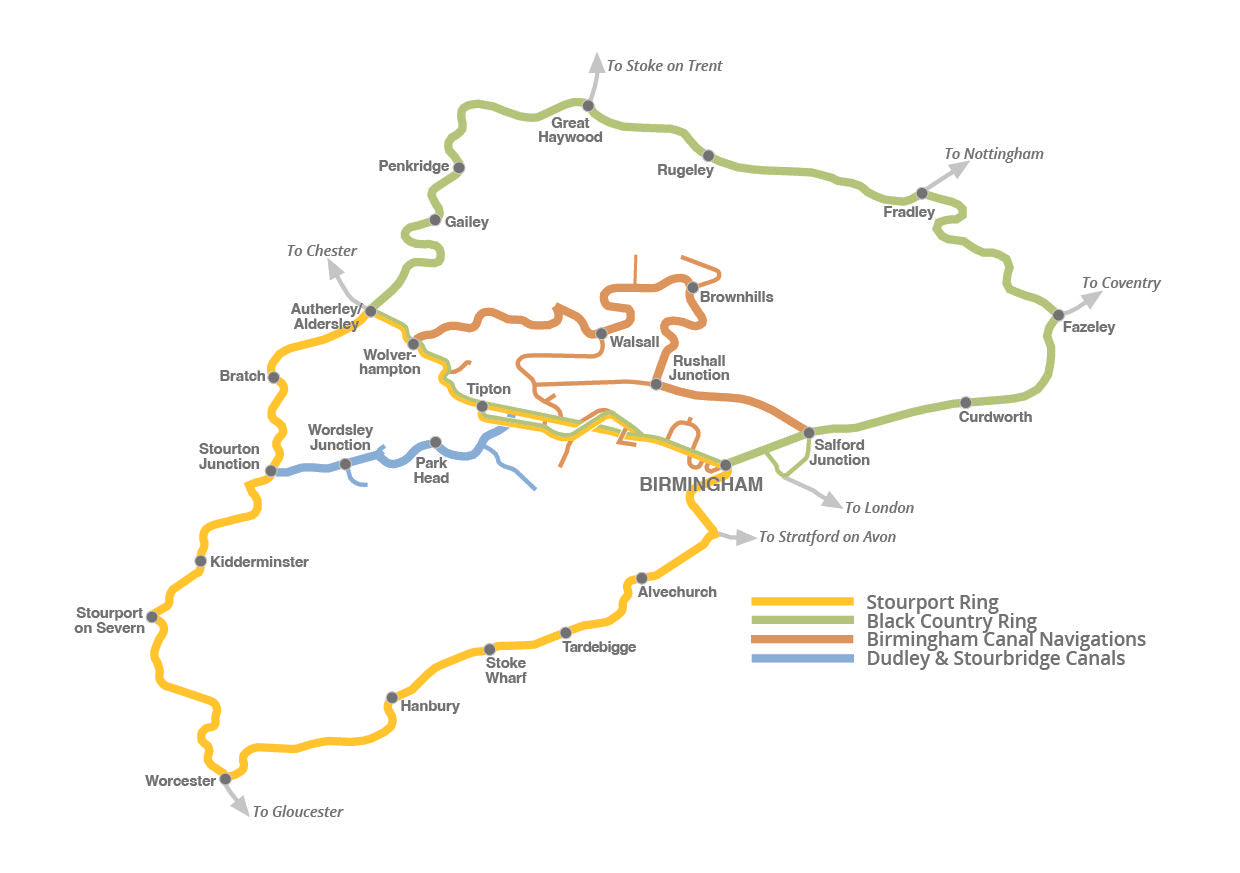 Stourport Ring Pearson Canal Companion Map