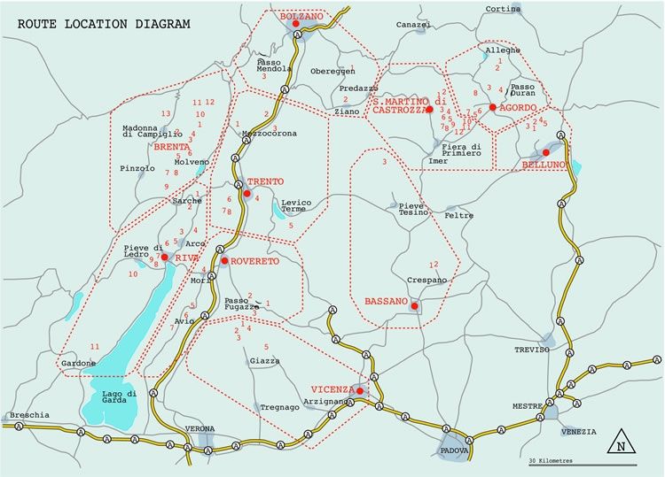 Via Ferratas of the Italian Dolomites Volume 2 - Area overview