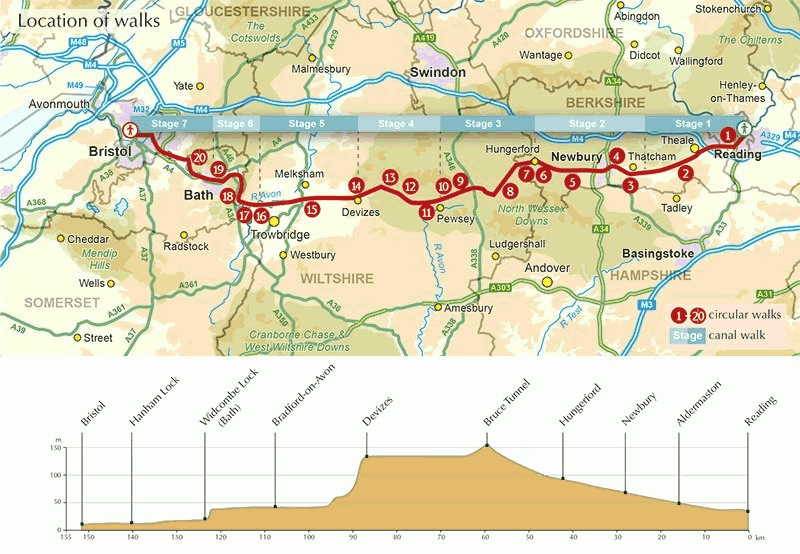 The Kennet and Avon Canal Guidebook - Area covered