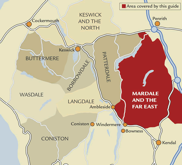 Walking the Lake District Fells Guidebook - Mardale and the far East - Area Covered