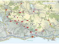 Walking The Mountains Around Nerja Guidebook - overview map