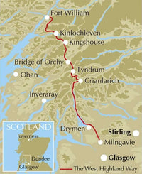 West Highland Way Cicerone Guidebook - Route map