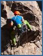 Tafraout rock climbing photograph – Solar Event (E2 5c) at Ksar Rock