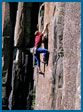 Tasmania rock climbing photograph – Inflagrante Delicto, Organ Pipes Crag