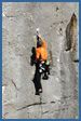 Split rock climbing photograph - Bast crag