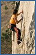 Split rock climbing photograph - Brela crag