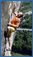 Split rock climbing photograph - Turdava Klis, F8a