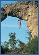 Split rock climbing photograph - Kamena romanca, F6c