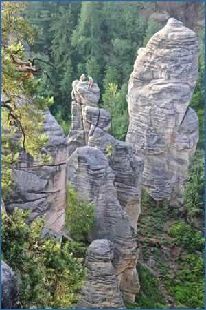 The sandstone towers of Prachovske Skaly