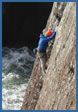 Dun Seanna Head rock climbing photograph - Giraffe, VS 4c